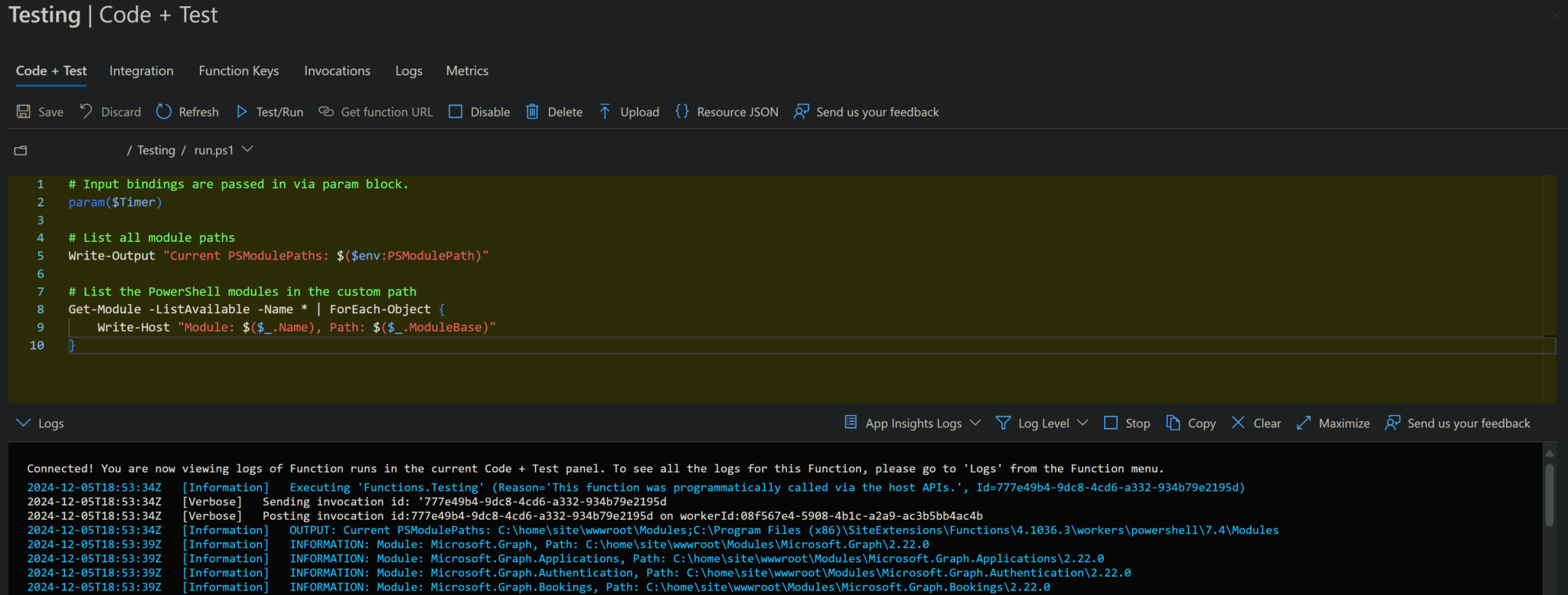 Azure Function App with large PowerShell Modules – Digitalmaterial Blog
